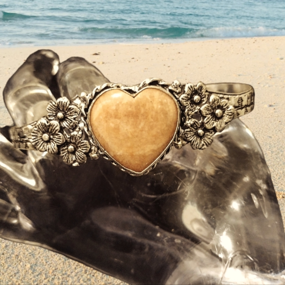 925 Sterling Silver plated Bohemian Style Cuff Bangle